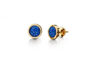 earrings gold blue 1